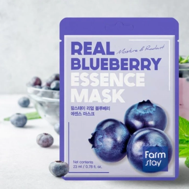 Farmstay Real Blueberry Essence Mask