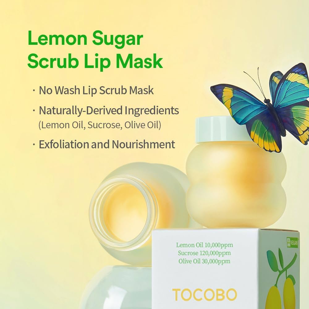 Lemon Sugar Scrub Lip Mask 20ml - Image 4