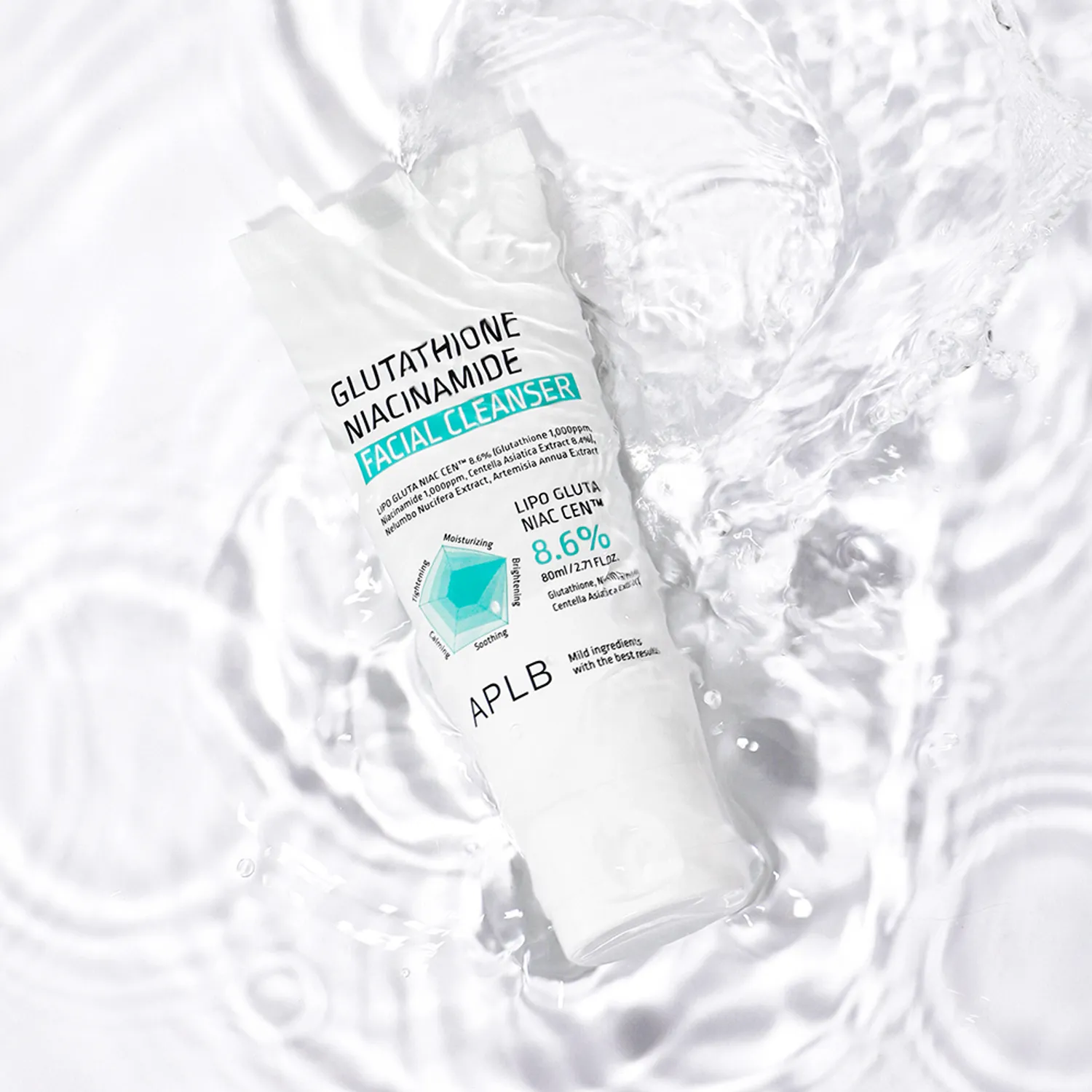 Glutathione Niacinamide Facial Cleanser 80ml - Image 6