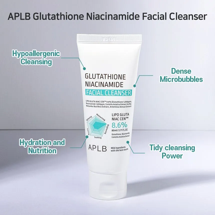 Glutathione Niacinamide Facial Cleanser 80ml - Image 3