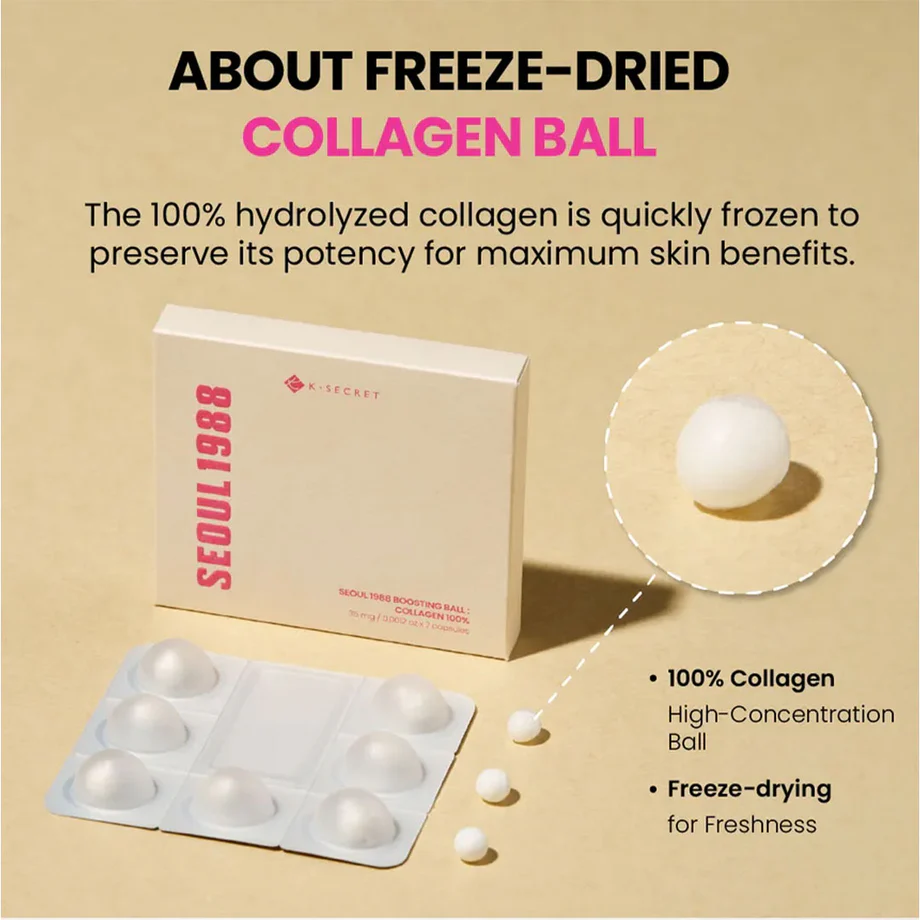 Seoul 1988 Boosting Ball: Collagen 100% 7 κάψουλες * 35mg - Image 2