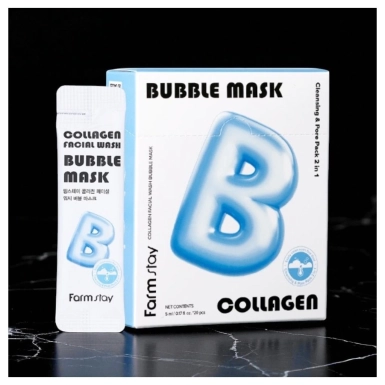 Collagen Facial Wash Bubble Mask 20τμχ * 5ml