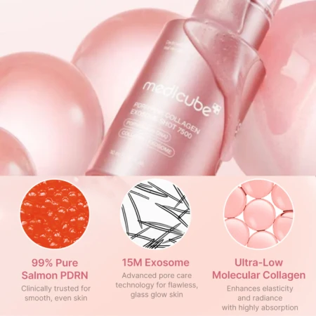 PDRN Pink Exosome Shot Serum 7500 30ml - Image 2