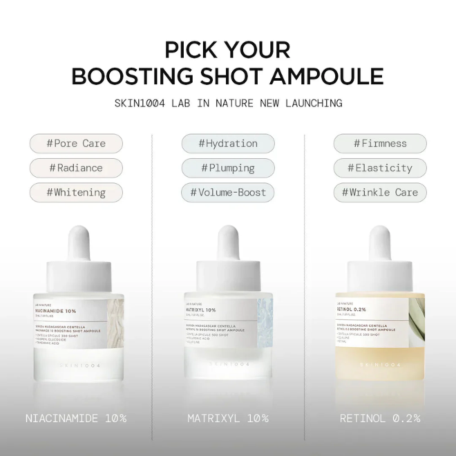 SKIN1004 Madagascar Centella Retinol 0.2 Boosting Shot Ampoule 30ml - Image 3