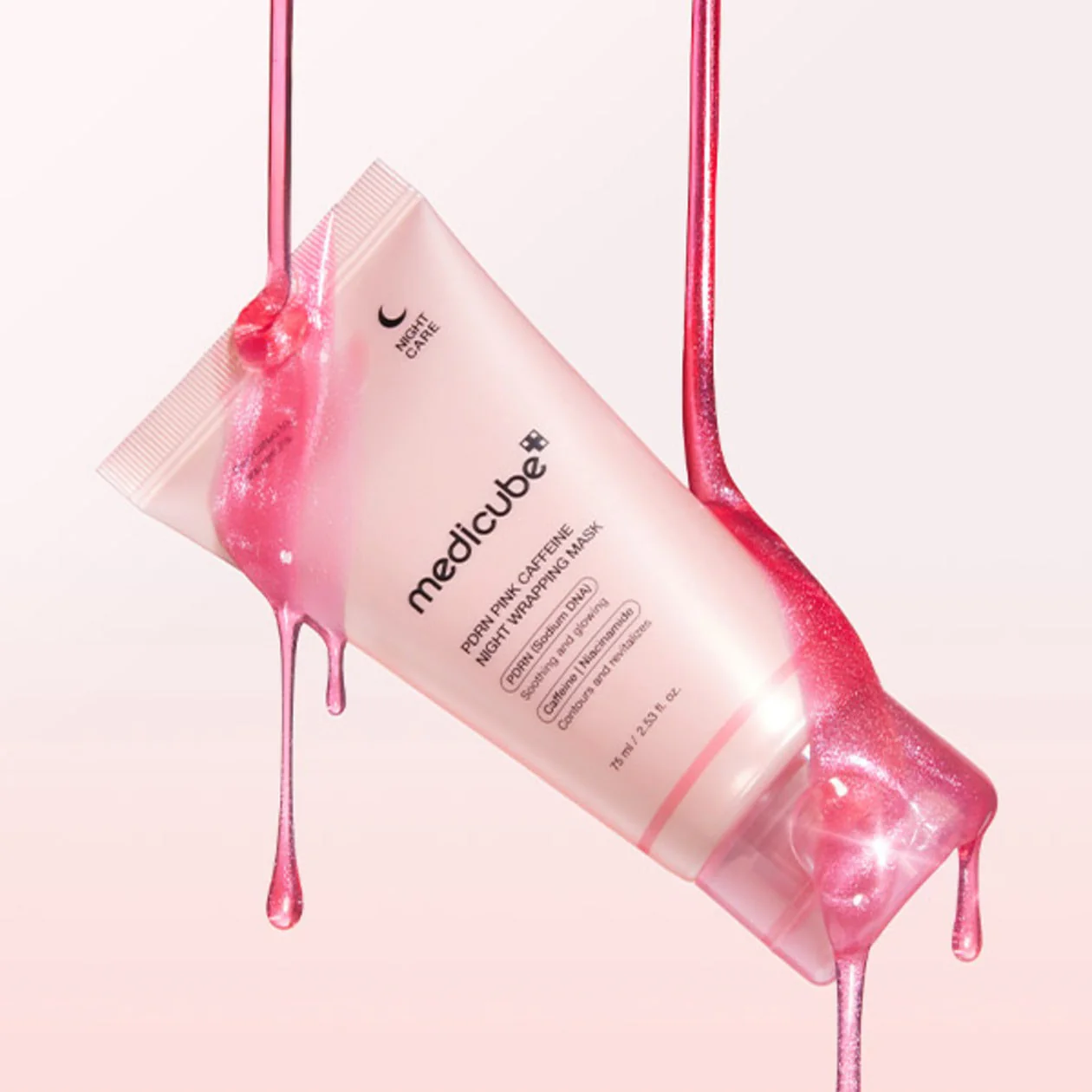 MEDICUBE PDRN Pink Caffeine Night Wrapping Mask 75ml - Image 2